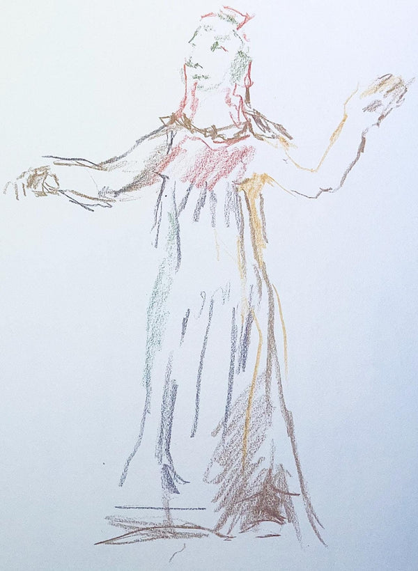 Oskar Kokoschka, Composition, Skizzenbuch der Italienischen Reise 1963, Limited Edition Lithograph