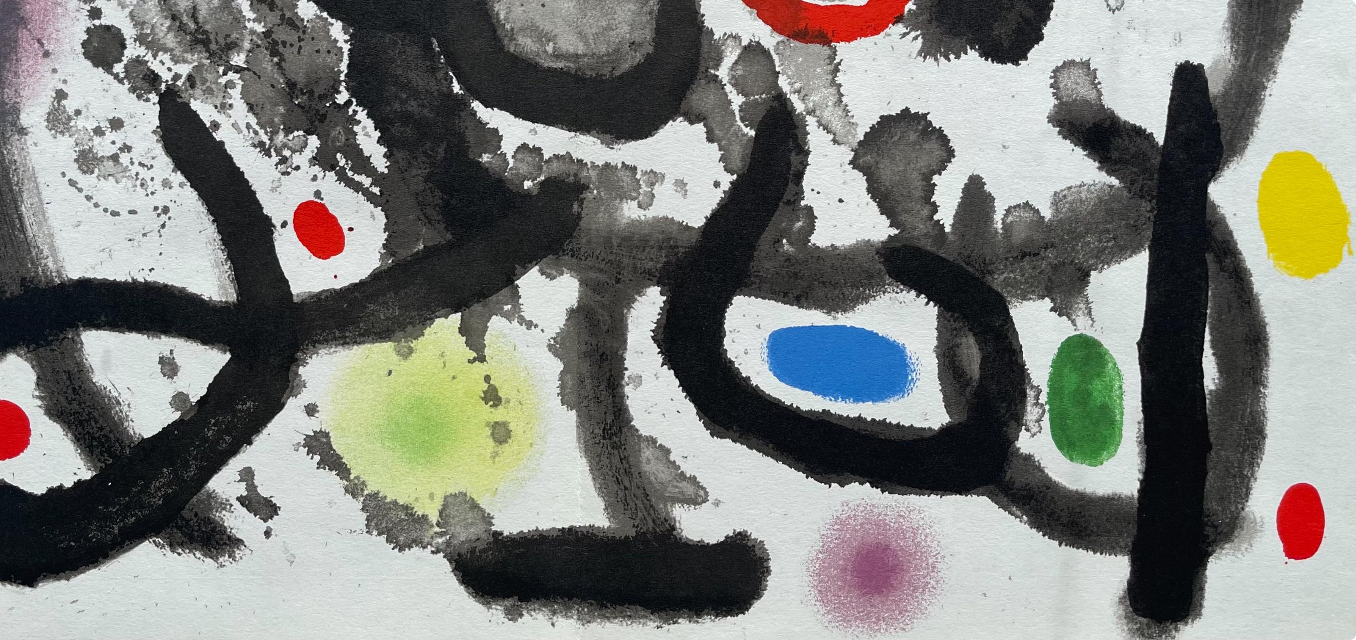 Joan Miró, Composition, Derrière le miroir, Limited Edition Lithograph