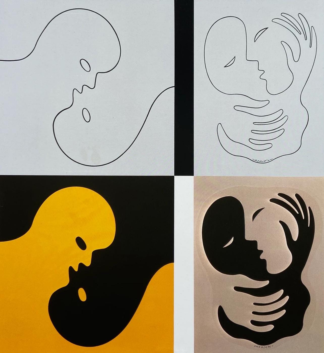 Victor Vasarely, Composition, Graphismes III, Limited Edition Héliogravure