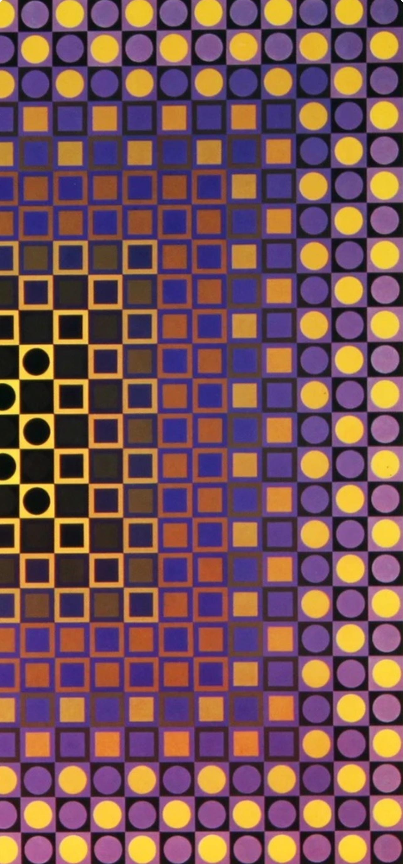 Victor Vasarely, Composition, Folklore Planétaire, Limited Edition Héliogravure