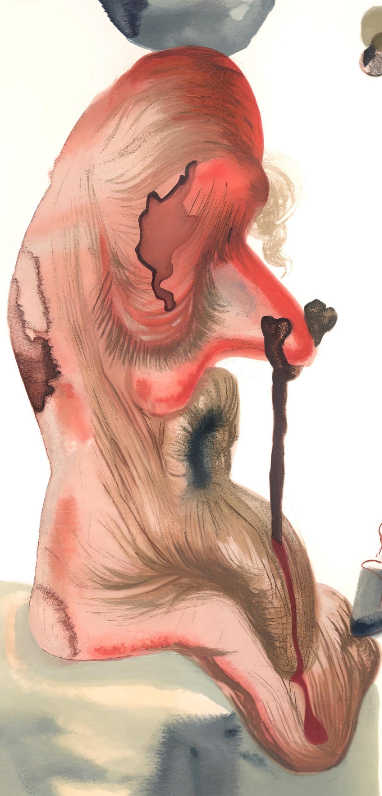 Salvador Dali, The Flatterer (Michler/Löpsinger 1039-1138; Field 189-200), La Divine Comédie, Limited Edition Woodcut