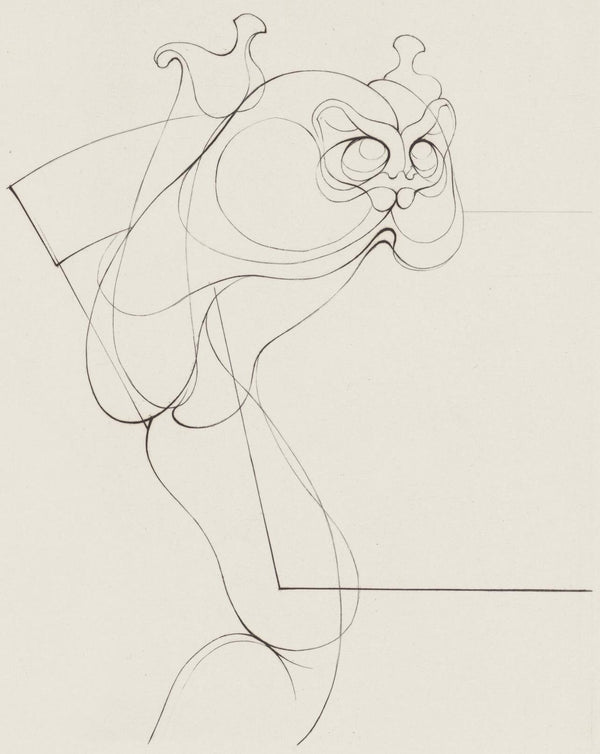 Hans Bellmer, Composition, Feuilles éparses, Limited Edition Etching