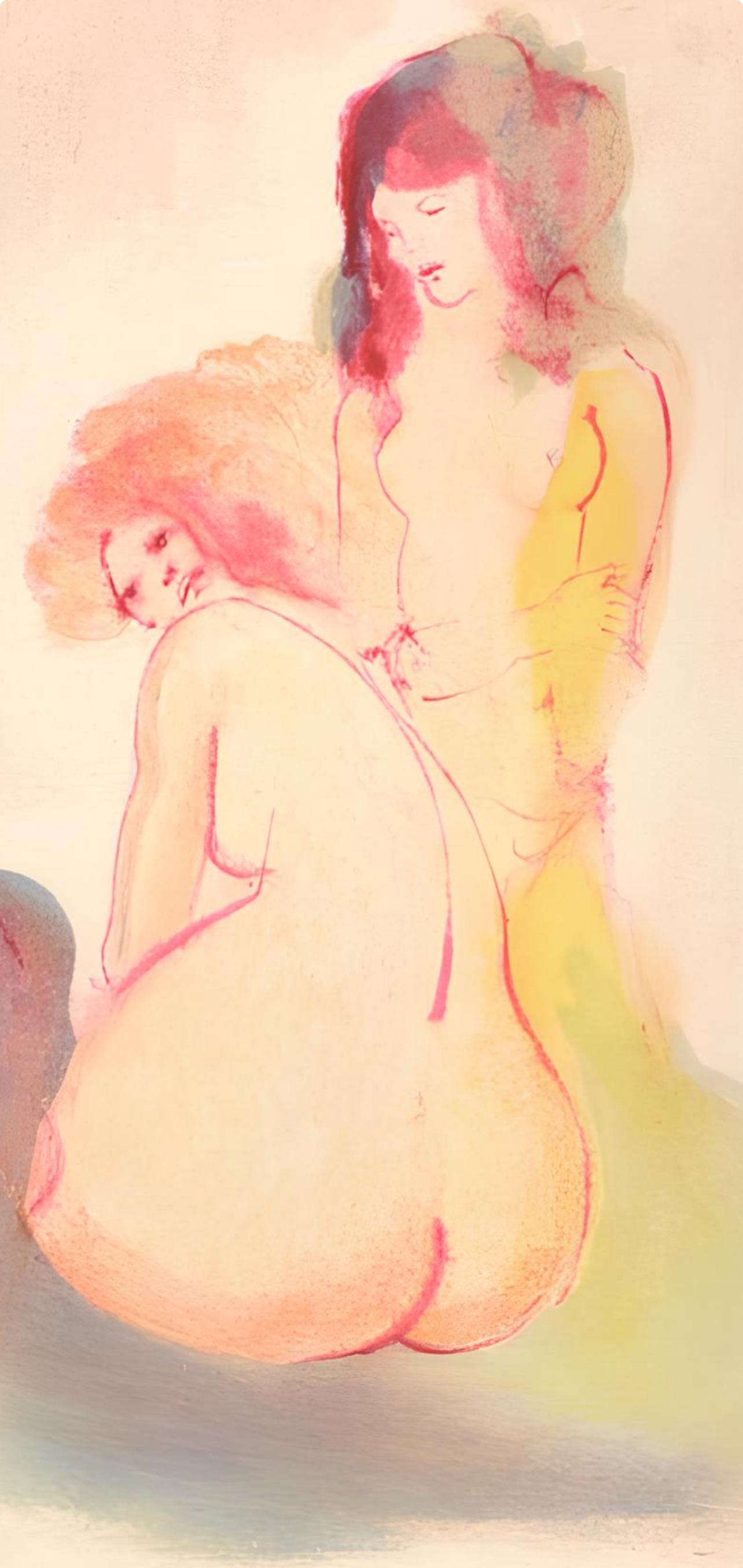 Léonor Fini, Composition, Parallèlement, Limited Edition Lithograph