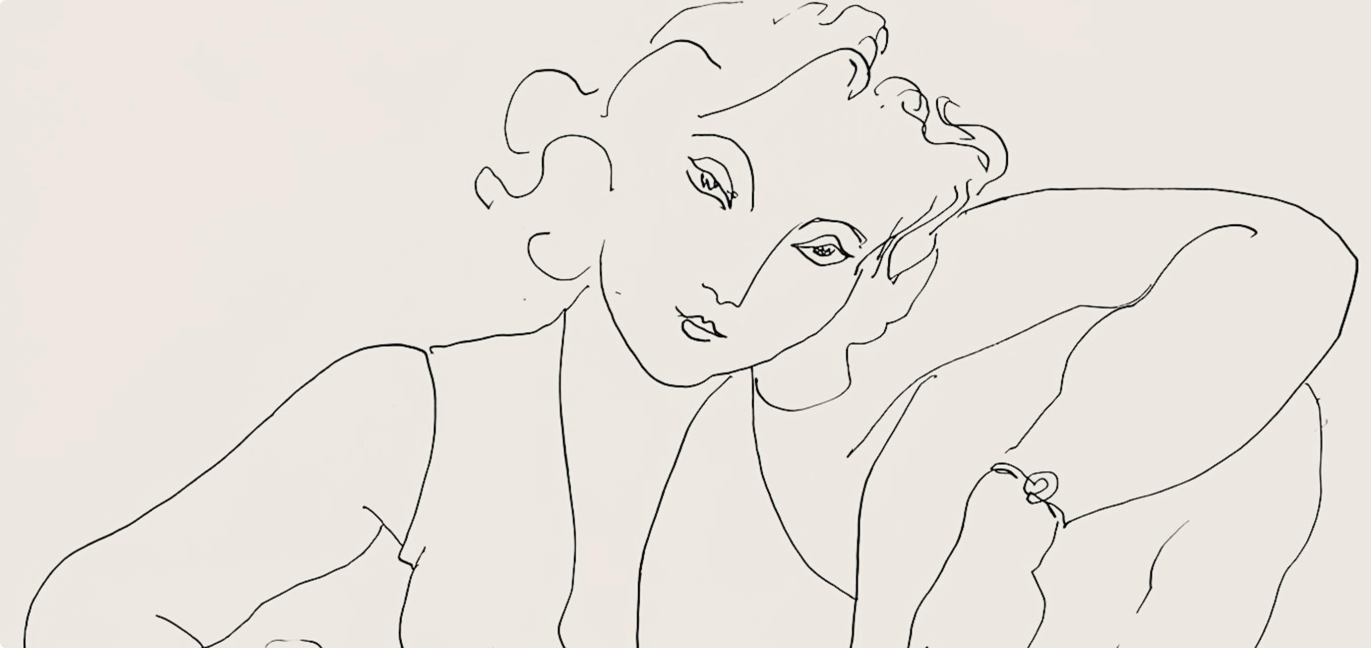 Henri Matisse, Série B, var. 5 (Duthuit 9), Henri Matisse, Dessins, Thèmes et variations, Limited Edition Lithograph