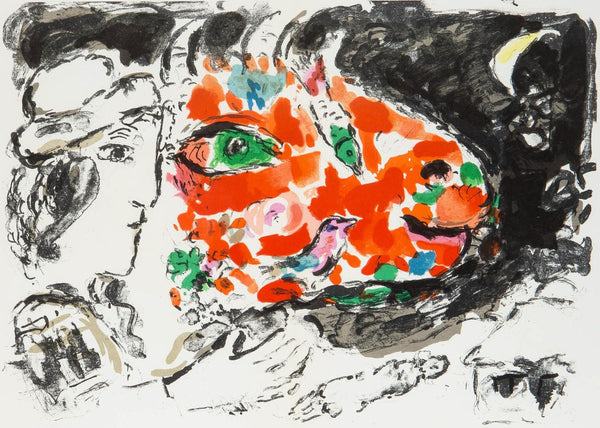 Marc Chagall, Composition (Cramer 91; Mourlot 651), Derrière le miroir, Limited Edition Lithograph