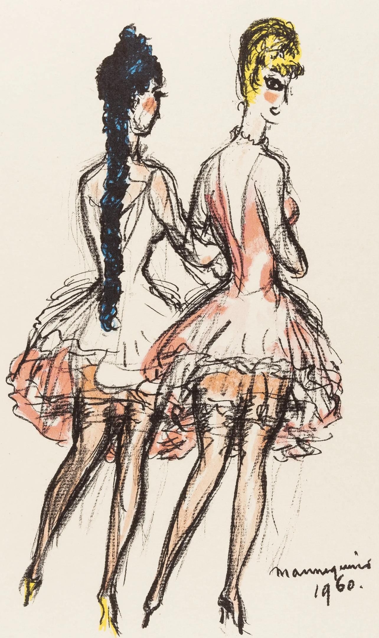 Kees van Dongen, Mannequins (Juffermans JL 33), Regards sur Paris, Limited Edition Lithograph