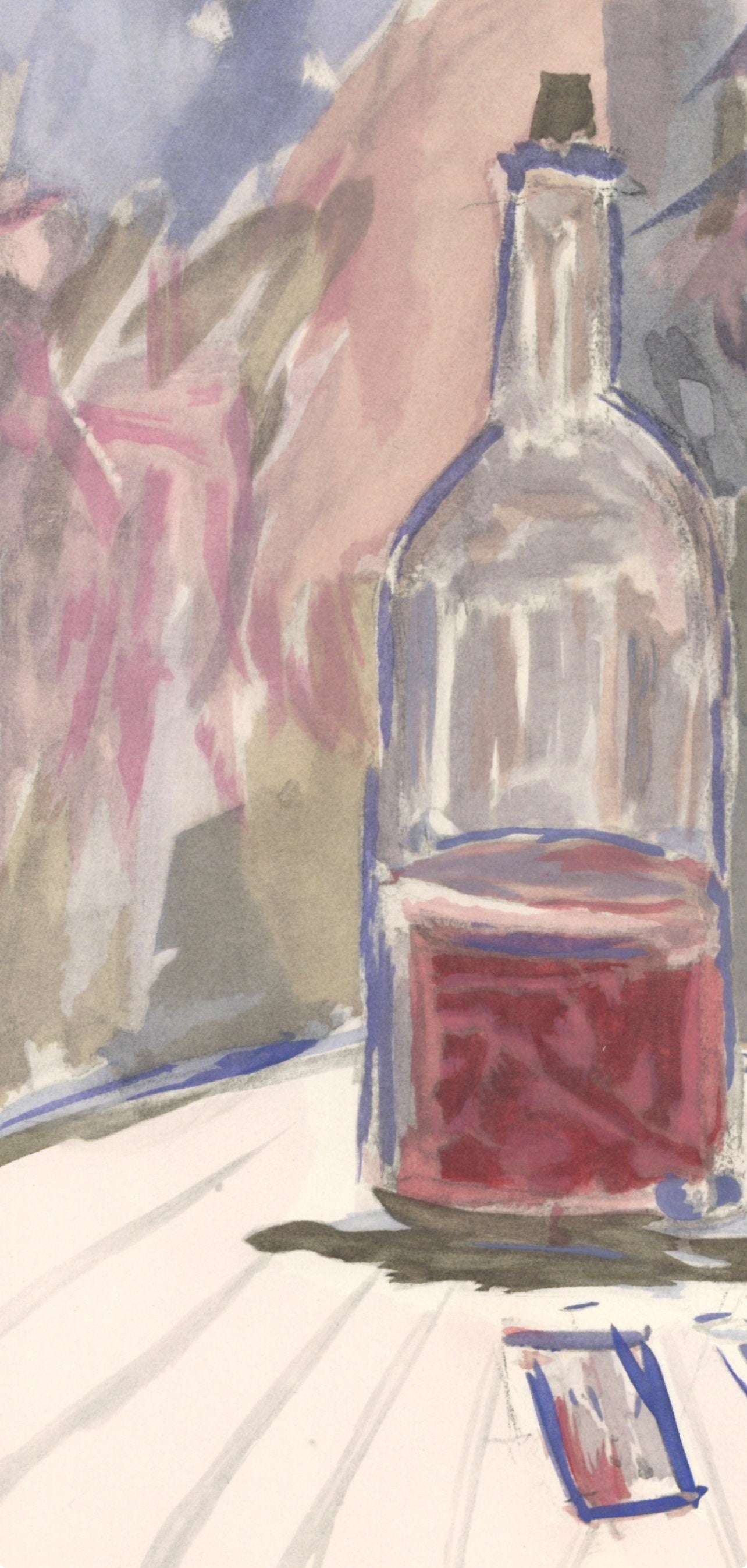 Maurice Utrillo, Vin d'honneur, Vins, Fleurs et Flammes, Limited Edition Lithograph