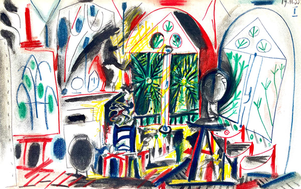 Pablo Picasso, Composition (Cramer 101), Carnet de la Californie, Limited Edition Lithograph