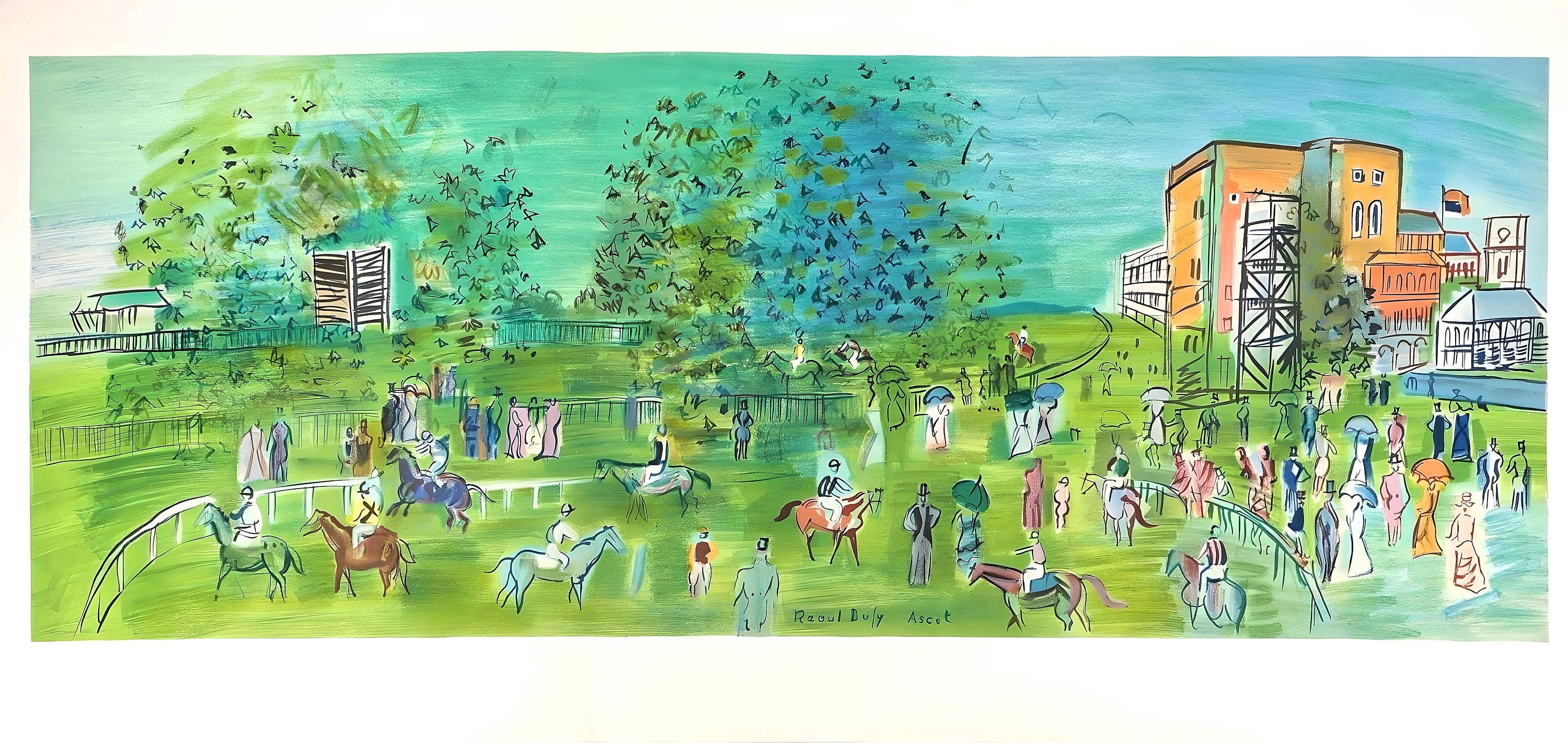 Raoul Dufy, Ascot, Raoul Dufy, Collection Pierre Lévy, Limited Edition Lithograph