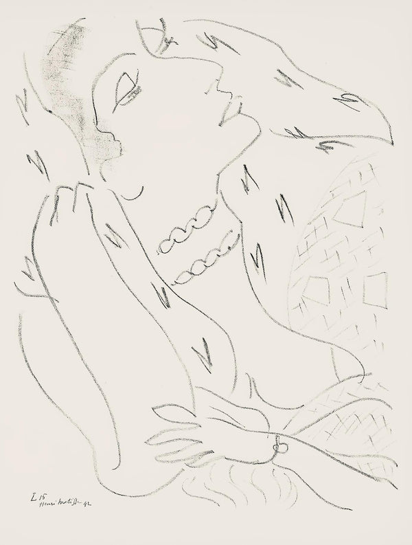 Henri Matisse, Série L, var. 15 (Duthuit 9), Henri Matisse, Dessins, Thèmes et variations, Limited Edition Lithograph