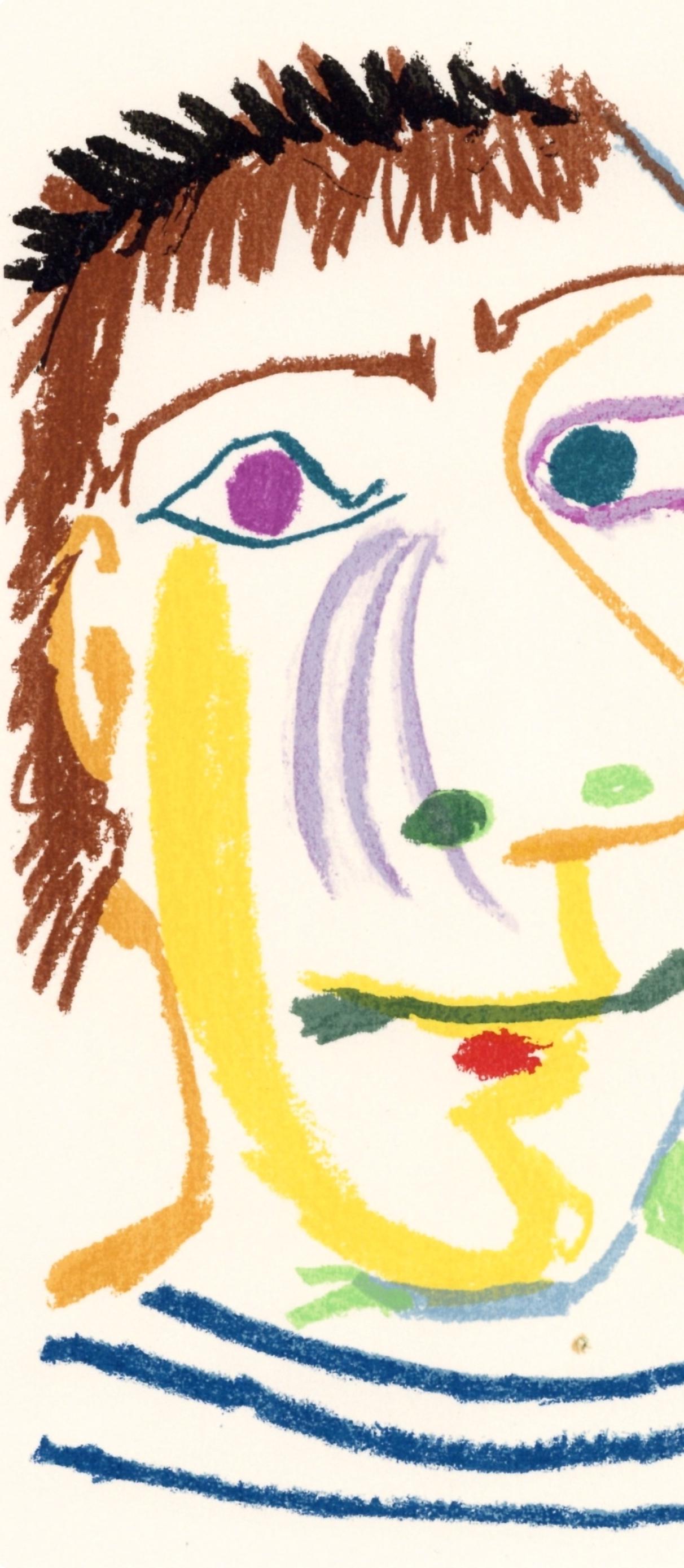 Pablo Picasso, Composition, Le Goût du Bonheur (Cramer 148; Bloch 2013), Limited Edition Mixed Media Lithograph