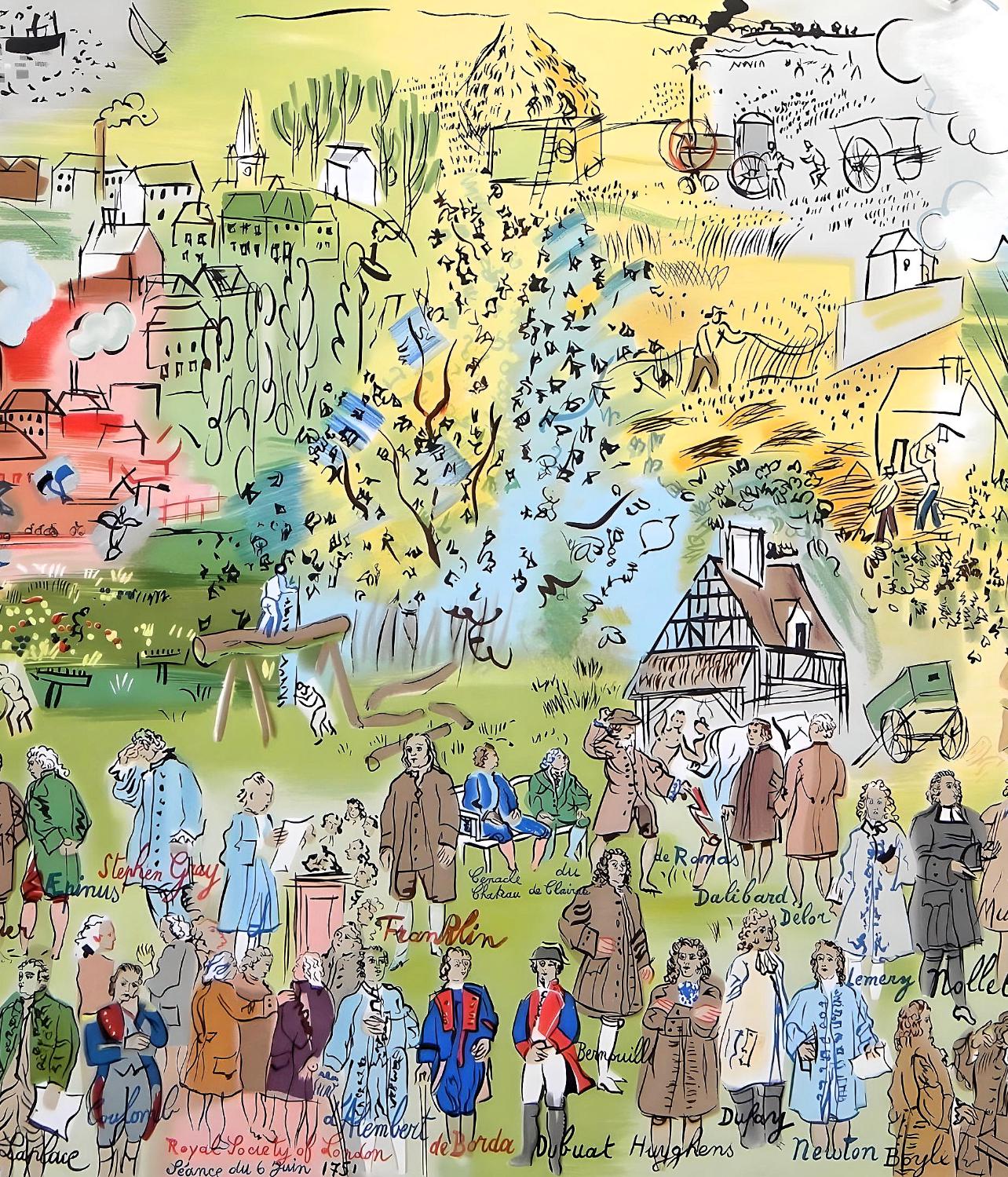 Raoul Dufy, Études: Histoire de l'Életricité, Eaux-de-vie, Lettre à mon peintre Raoul Dufy, Limited Edition Lithograph