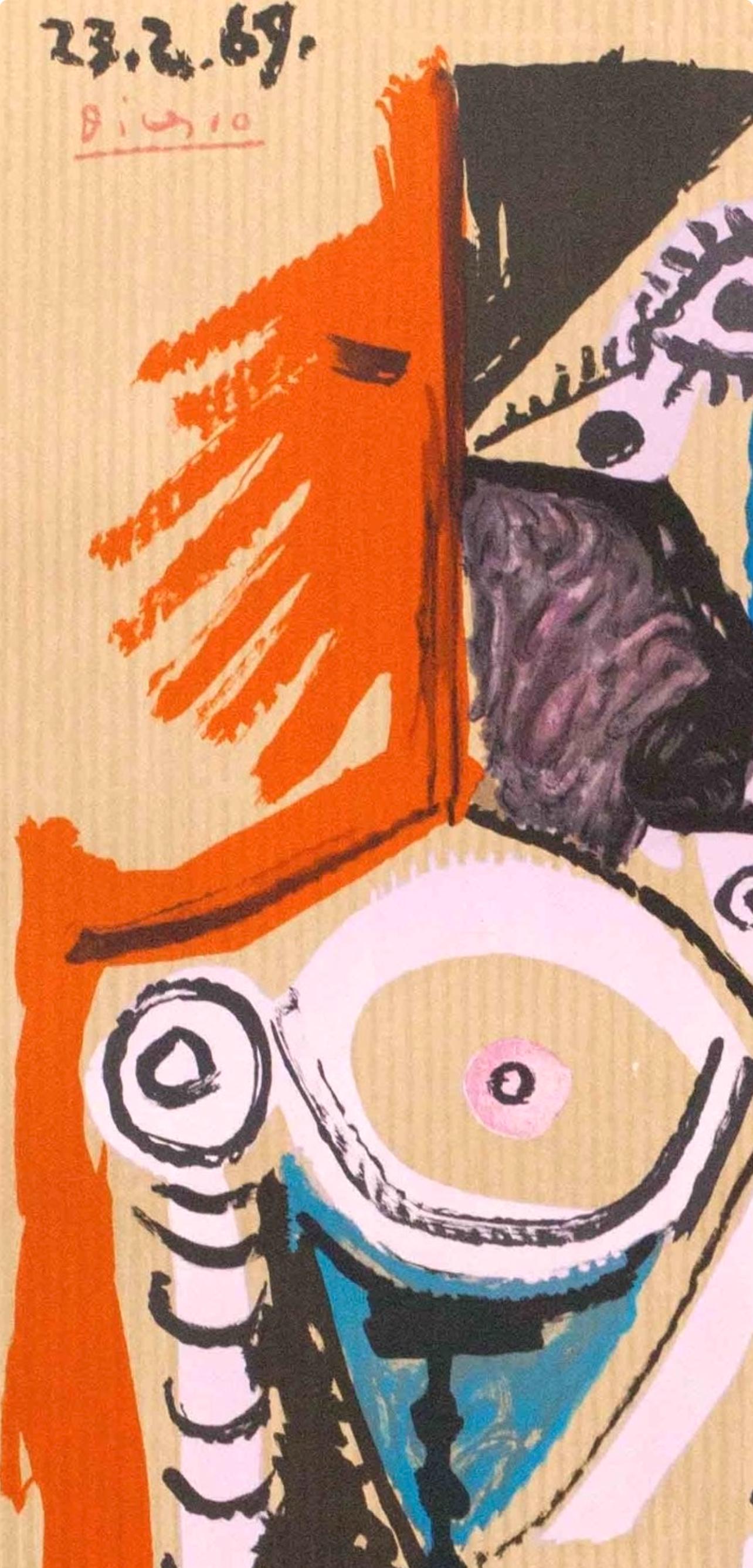 Pablo Picasso, Composition (Orozco 207-261), Vingt-Neuf Portraits Imaginaires, Limited Edition Lithograph