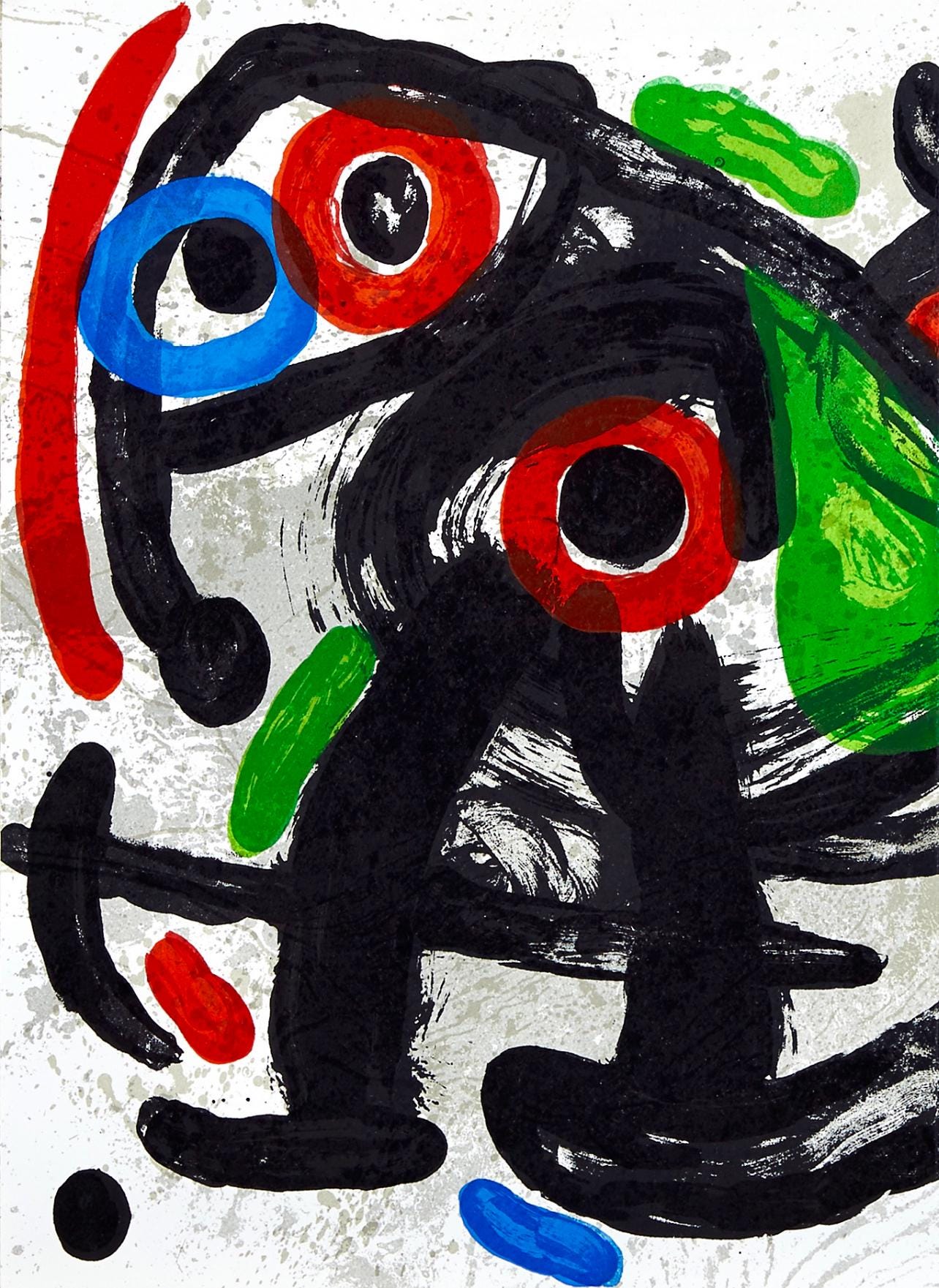 Joan Miró, Composition, Derrière le miroir, Limited Edition Lithograph