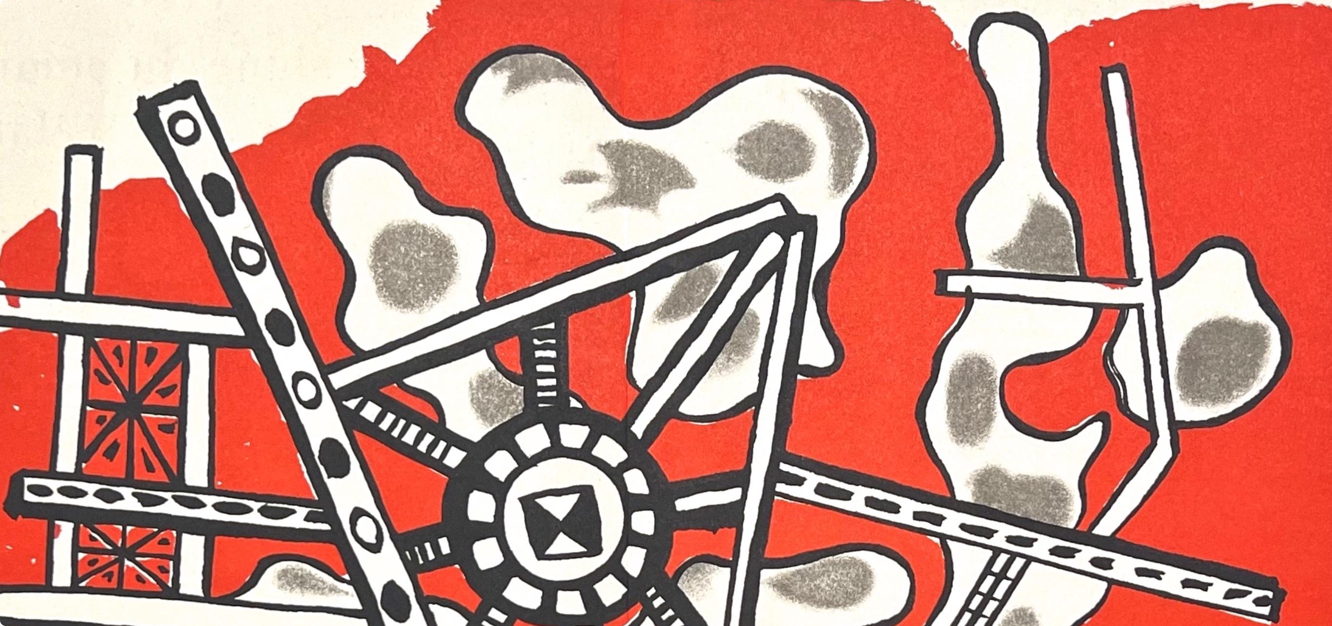Fernand Léger, Composition, Derrière le miroir, Limited Edition Lithograph