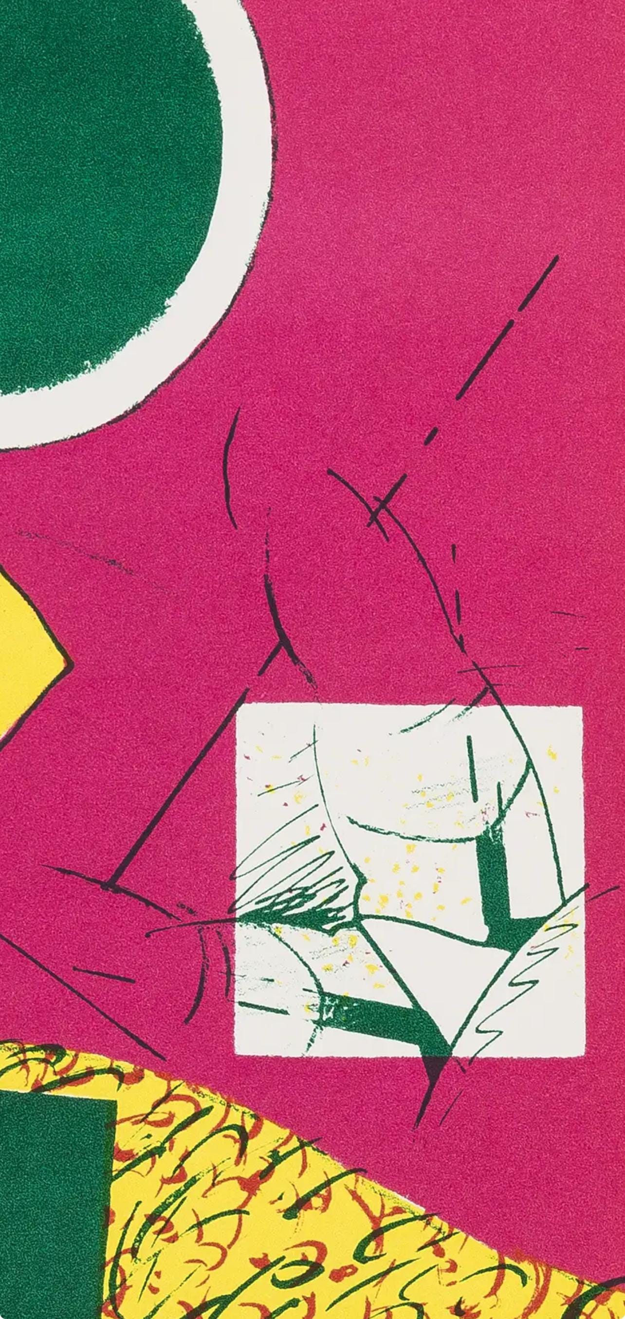 Hervé Télémaque, Composition, Suites nº8, Rencontres, Limited Edition Lithograph