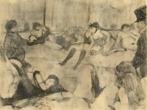 Edgar Degas, Au Salon, E. Degas Monotypes, Limited Edition Monotype