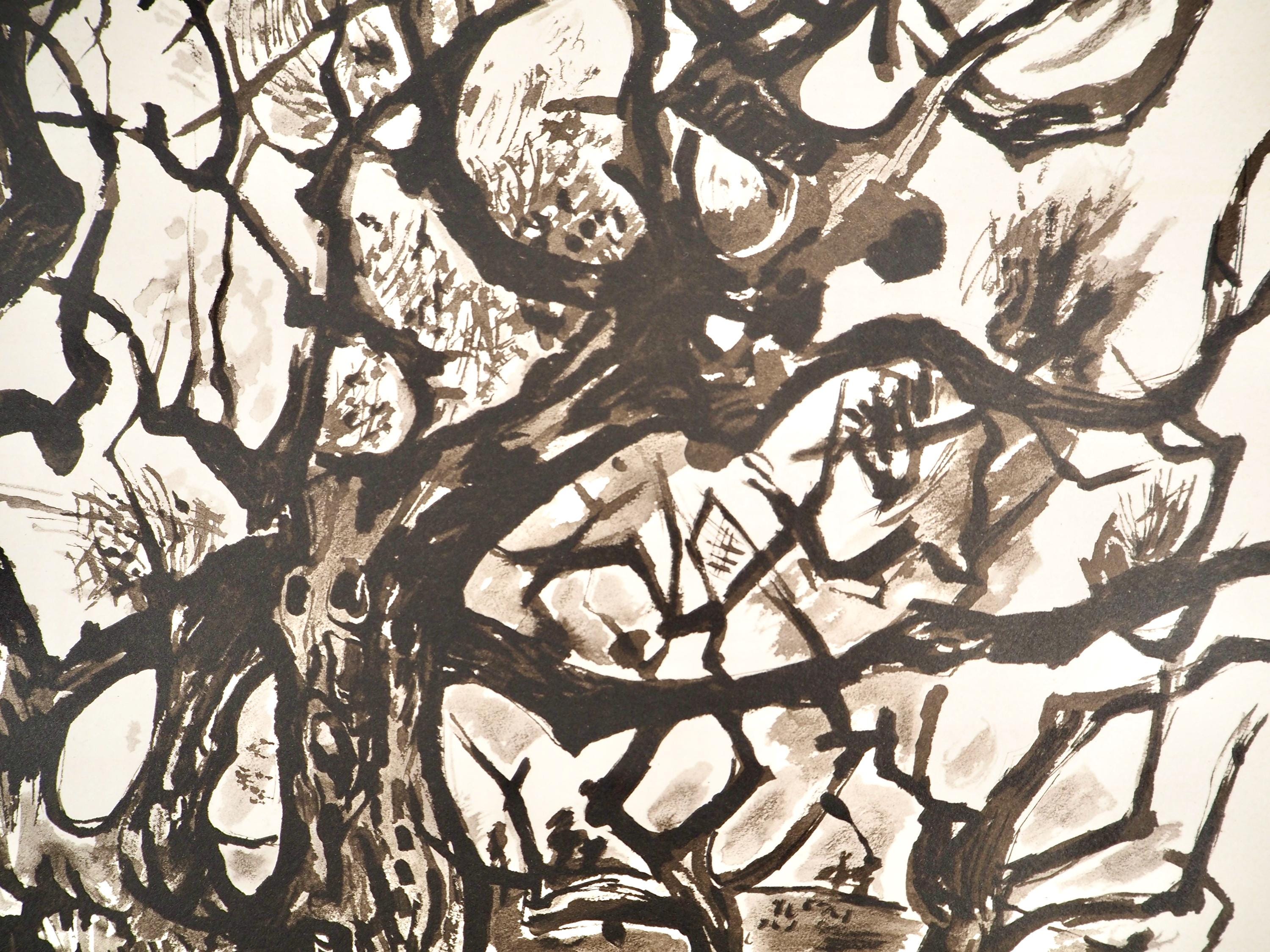 Édouard Pignon, Composition, Arbres et Voiles, Limited Edition Lithograph