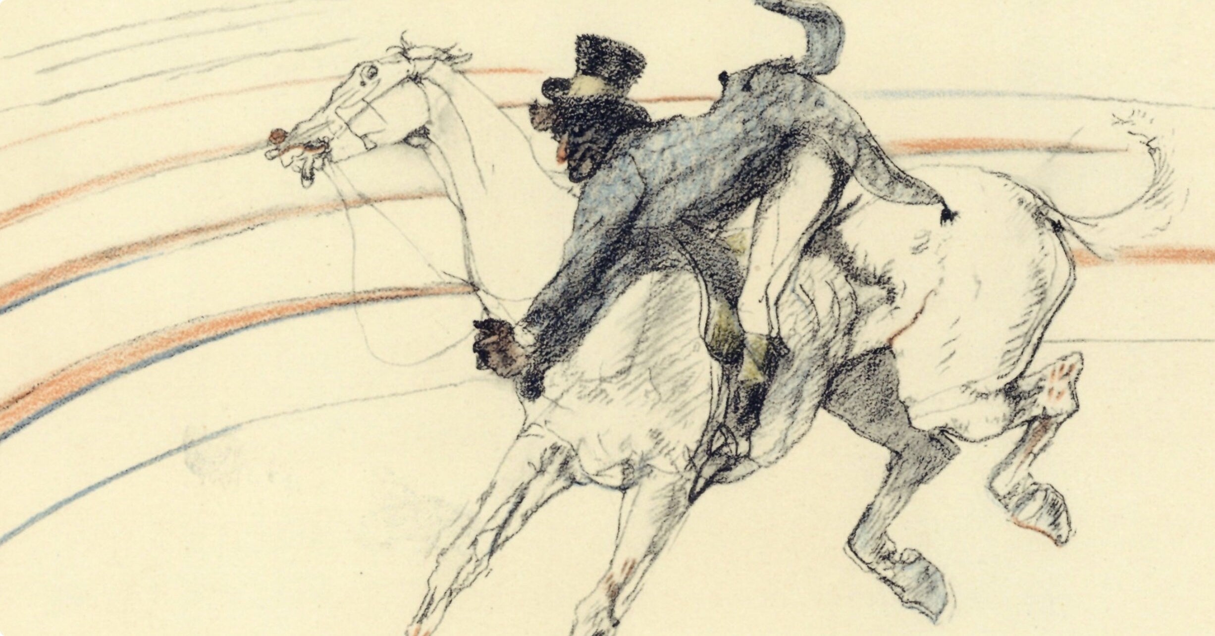Henri de Toulouse-Lautrec, Chocolat, scene, The Circus by Toulouse-Lautrec, Limited Edition Lithograph